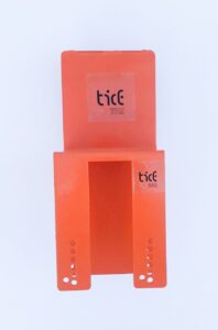 Tope pallet individual. Vista frontal