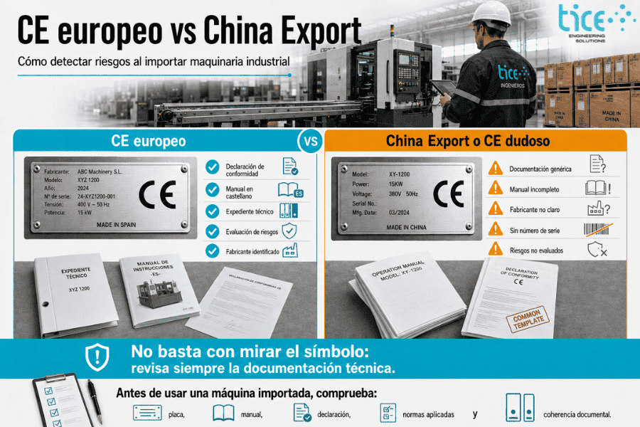 infografía diferencias entre marcado ce y marcado ce chino