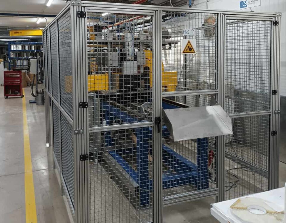 Vallado seguridad para el retofit de una maquina