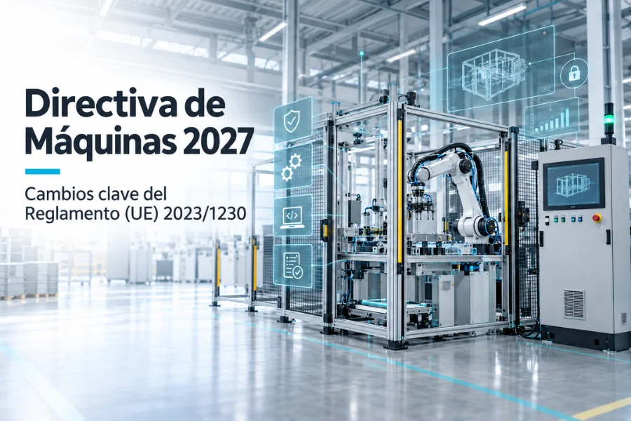 Máquina industrial preparada para el Reglamento de Máquinas 2023/1230